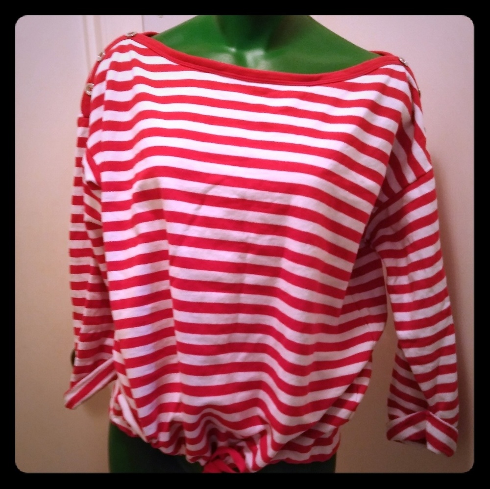 Anne Klein 3/4 length sleeve top size L